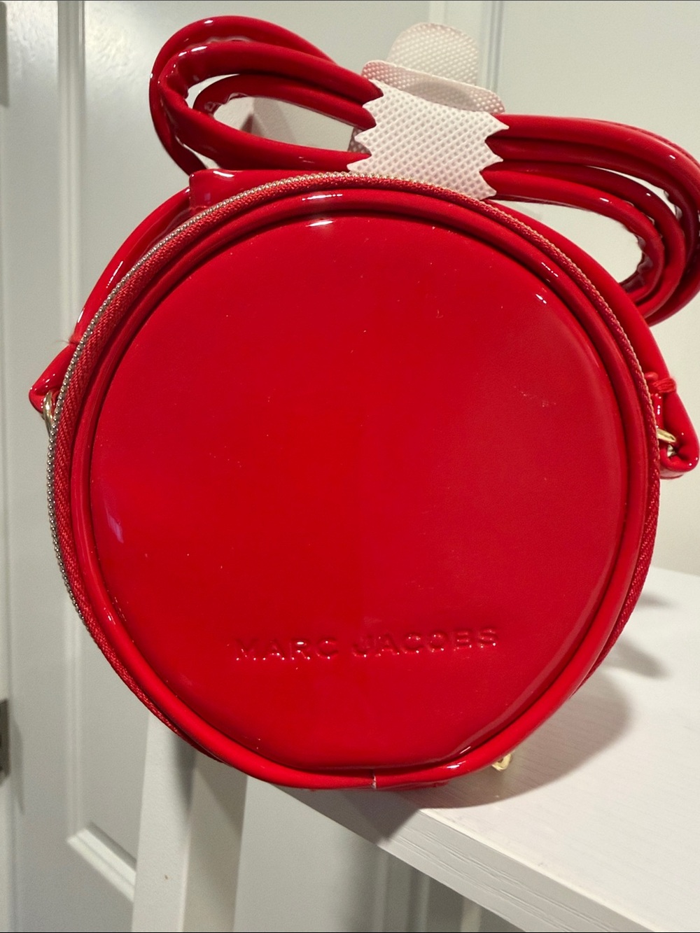 Marc Jacobs Red Patent Round Mini Bag